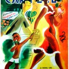 7814.Carteles.Black woman with groceries pulling on child.POSTER.art wall decor