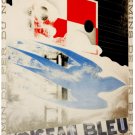 7374.L'oiseau bleu.train pullman.blue bird flying.POSTER.art wall decor