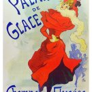 6096.Palais de glace.champs elysées.woman in red dress.POSTER.Home Office art