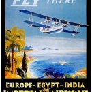 9792.Fly there.imperial airways.the modern way.POSTER.decor Home Office art