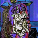 10402.Poster print in Paper or Canvas.Picasso art decor.Crying woman.Purple