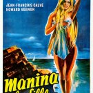 3237.Manina La Fille Sans Voiles French movie film POSTER.Room Home art decor