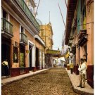 9852.Empty market street in third world country.POSTER.home decor graphic art
