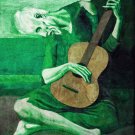 10423.Poster print in Paper or Canvas.Art decor.Picasso guitar player painting