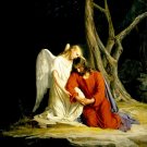 3278.Jesus Christ with Angel POSTER.Christian Religious Room Home art decoration