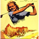 7943.GOLF.EMPRESS HOTEL.canada;s evergreen playground.POSTER.art wall decor