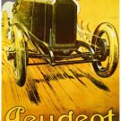 9601.Geudeot.Vintage race car.on race track.POSTER.decor Home Office art
