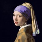10436.Decoration Poster.Home wall Art decoration.Vermeer Pearl girl.Purple 10436.Decoration Poster.Home wall Art decoration.Vermeer Pearl girl.Purple