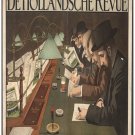 7294.De hollandsche revue.men reading at table with lamps.POSTER.art wall decor 7294.De hollandsche revue.men reading at table with lamps.POSTER.art wall decor
