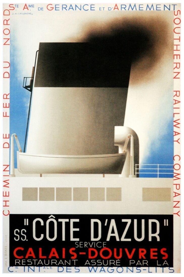 7377.Code d'azur.calas-douvres.chemin de fed du nord.POSTER.art wall decor