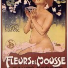 9613.Fleur de mousse.woman bathing in flowers.POSTER.decor Home Office art