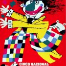 8310.Circo nacional de cuba.clown running.POSTER.movie decor graphic art