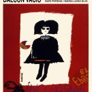 8532.En el balcon vacio.mexican film.woman.square.POSTER.movie decor graphic art