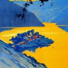 3180.Lac De Sarrans Aveyron POSTER.French Travel art. Room Home art decoration