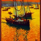 3137.Morgat Finistere Sailboat POSTER.French Travel art. Room Home Wall decor