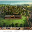 5958.View of Batimore schuetzen park.birds eye view.POSTER.Home Office art