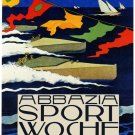 9878.Abbazia sport woche.boats racing.sail boats.POSTER.home decor graphic art