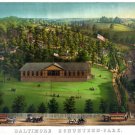 9073.Baltimore schuetzen park.building in valley.POSTER.decor Home Office art