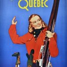 2861.Old Quebec Frontenac Canadian Hotel.SKI POSTER.Travel Decoration for Office