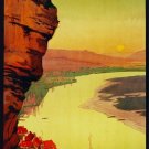 2903.La Roque Gageac Dordogne POSTER.French Travel Home Room Office Decoration.