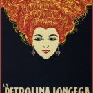 4194.La petrolina longega.woman with long red hair.POSTER.Home Office art