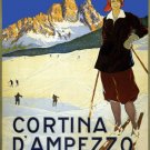 3392.Cortina D'Ampezzo Ski Travel POSTER.Home Room Office Wall art decoration