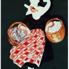 6289.La fermiére.pates aux ceufs frais.woman with baskets.POSTER.Home Office art