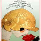 4323.Le Trousseau.casa de modas.woman smells flower.POSTER.decor Home Office art