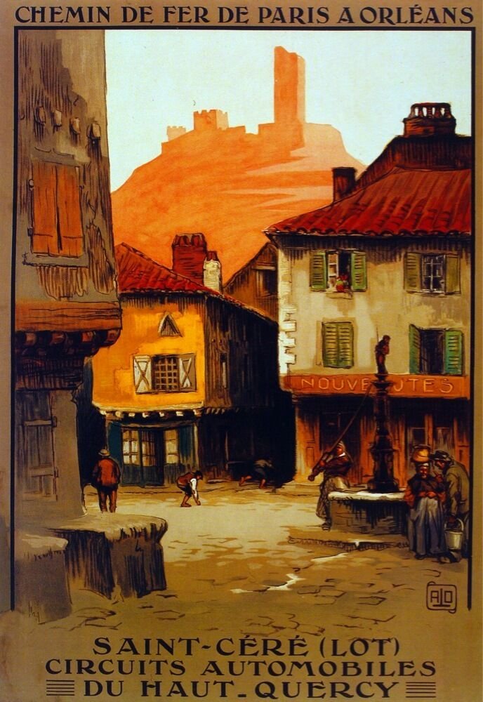 3174.Saint Cere Du Maut Quercy POSTER.French Travel art.Room Home art decor