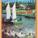 9707.Bohemia.vivir a toda vela.woman in water.boats.POSTER.decor Home Office art