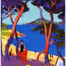 9846.Agay.plage d'hiver et d'été sur la cóte dazur.POSTER.home decor graphic art 9846.Agay.plage d'hiver et d'été sur la cóte dazur.POSTER.home decor graphic art