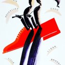 2883.Paris,Bruxelles,Gand,Lille,Liege,Anvers Deco POSTER.Red Shoe Fashion Decor