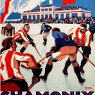 5626.Chamonix.championnat du monde de hockey sur glace.POSTER. Home Office decor