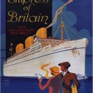 4686.Empress of britain.nach kanada ind usa.POSTER.decor Home Office art