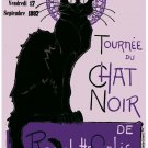 6271.Teatre de mons.Tournee du chat noir.black cat.POSTER.Home Office art