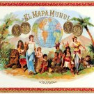 697.Mapa Mundi Art Wall Decoration POSTER.Graphics to decorate home office.Cigar