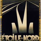 2964.Etoile Du Nord Train Railroad Train Travel POSTER.Room Home art decor
