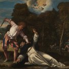 Decoration Poster.Death of San Peter.Bernardino Asola painting.Wall Decor.11313