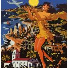 Decoration Poster.Southern California.Travel shop.Home Interior design.11400