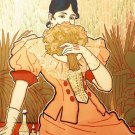 4076.Woman with Swedborg's Violet Water,.POSTER.Home School Office art decor