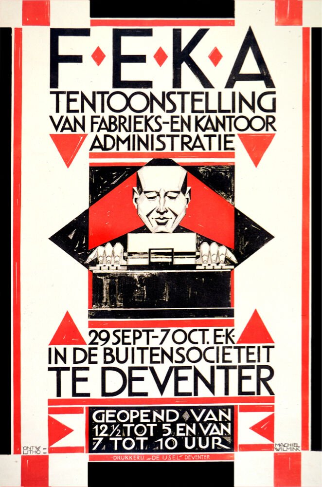 2543.Feka Tentoonstelling Te Deventer Art Decor POSTER.Home Graphic Design.
