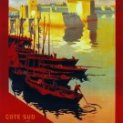 2603.Decorative D'orleans Cote sud Travel Art Decor POSTER.Graphic Design.