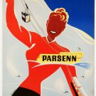 Decoration Poster.Davos ski resort.Parsenn.Wall art room interior design.11464