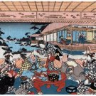 6800.Japanese family gathered around supper.having fun.POSTER.art wall decor
