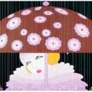 6929.Decorative Poster.Fashion deco girl with umbrella.Home room decor.Wall art