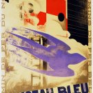 2968.L'Oiseau Bleu Train Railroad Train Travel POSTER.Room Home art decor
