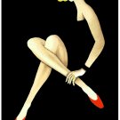 11x14"Poster on Canvas.Home Interior design.blonde with red shoes.10647 11x14"Poster on Canvas.Home Interior design.blonde with red shoes.10647