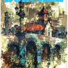 5016.Retro painting of city of canto spiritus.POSTER.decor Home Office art