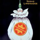 2438.Sodas Lemonades Les Couronnes Ad Art Decor POSTER.Home Graphic Design.