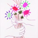 10412.Decoration Poster.Home wall Art decor.Picasso.Friendship flowers